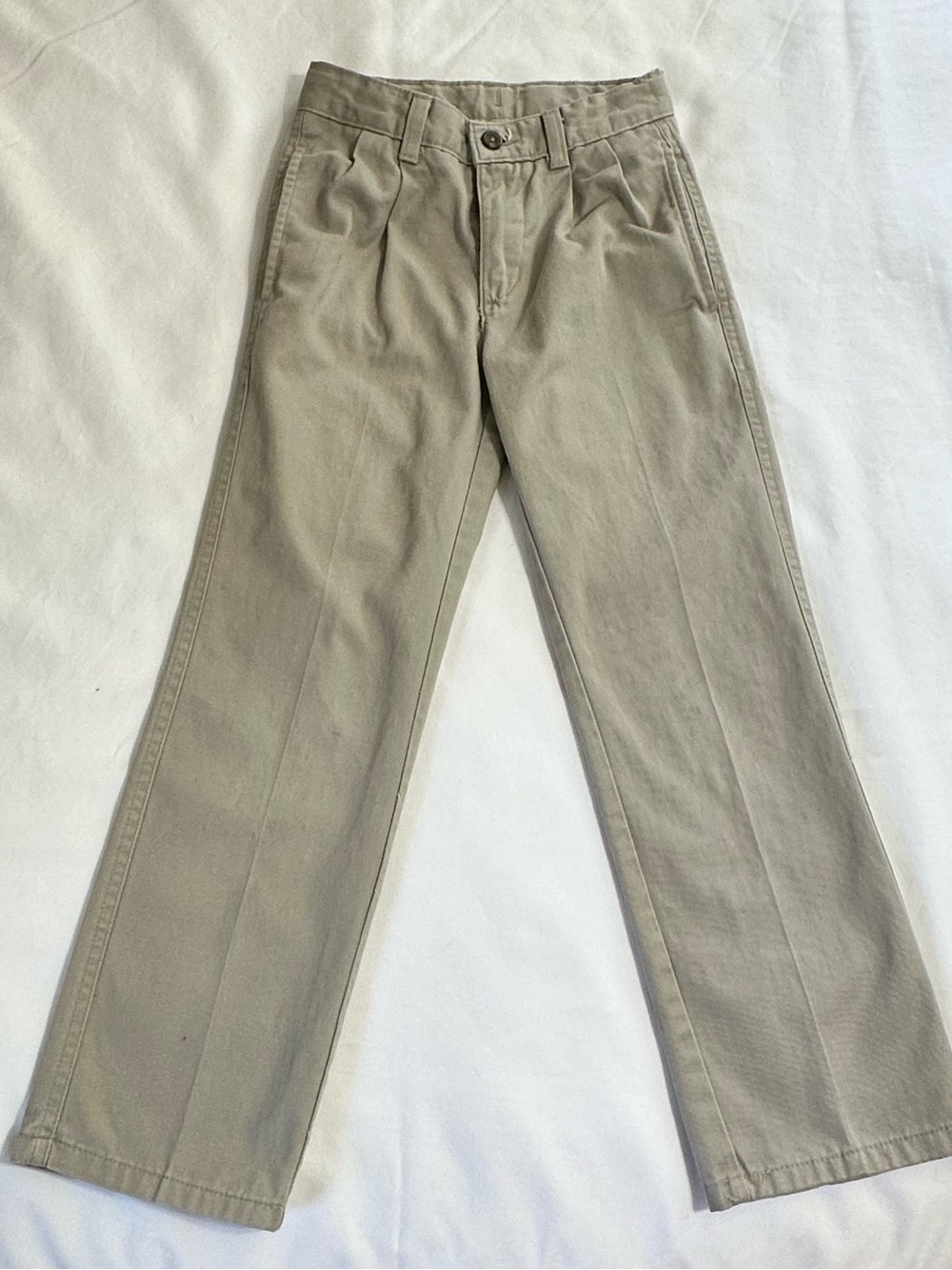Boys Classic Slim Fit Khaki Pants- size 8